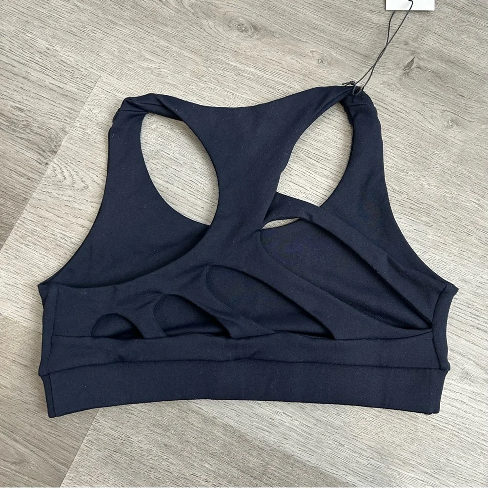 NWT 925fit Get in‎ Line Black Sports Bra size small women’s activewear workout